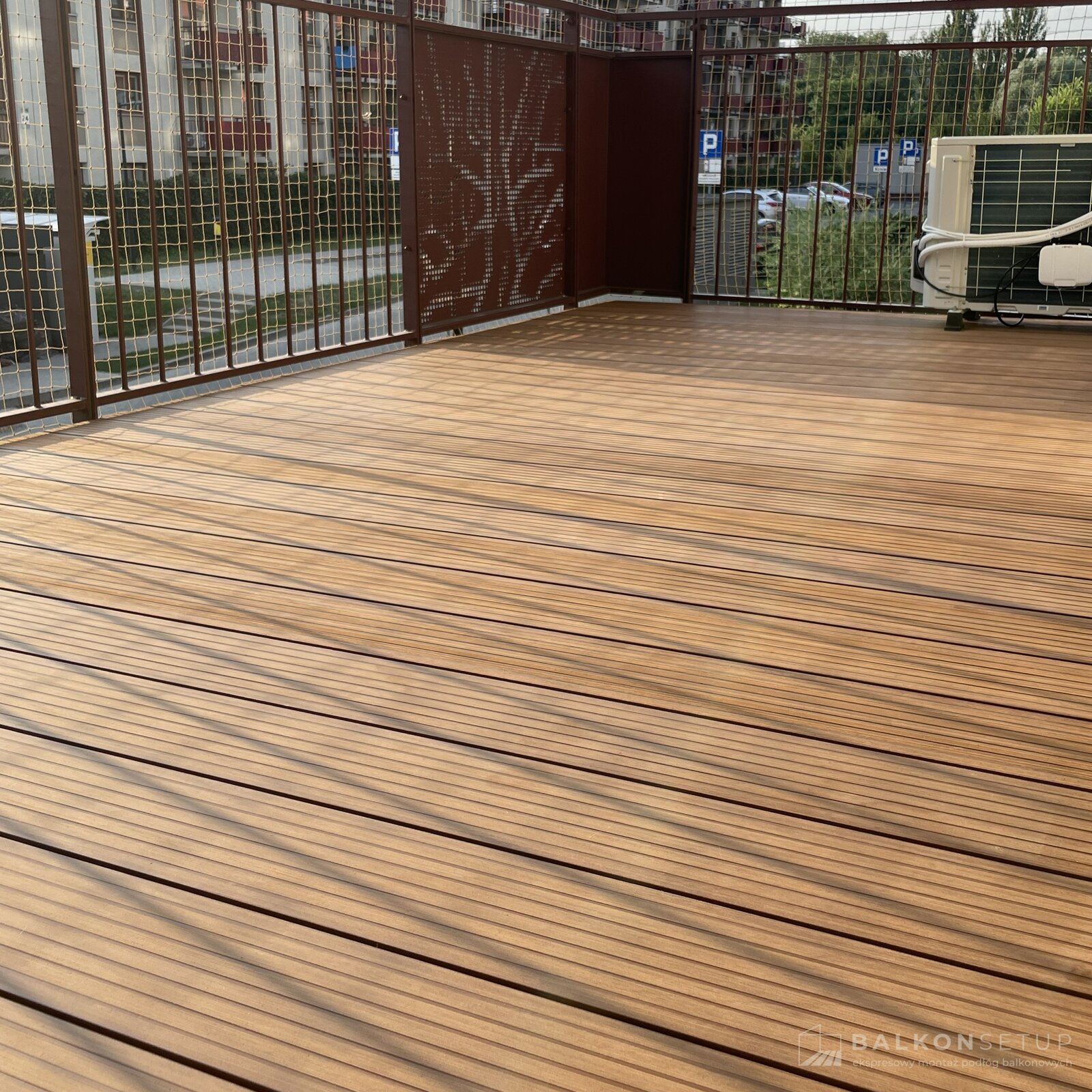 Balkon przy Tomickiego - perspektywa